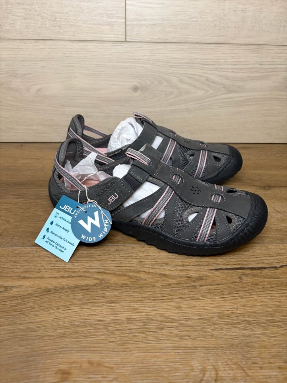 JBU Jambu JSport Regional Water Ready Casual Pink Sneakers Women's Size 9.5W NWT